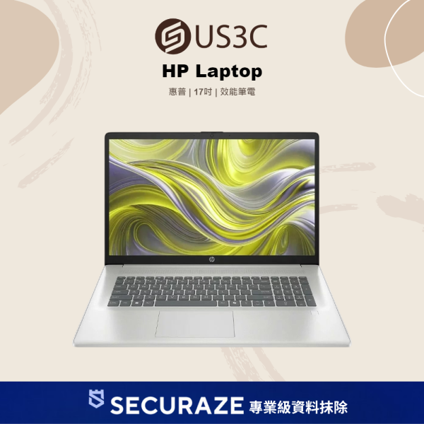 HP 惠普 Laptop 17-cn4043TU 17吋 Core 3 100U 16G 512G